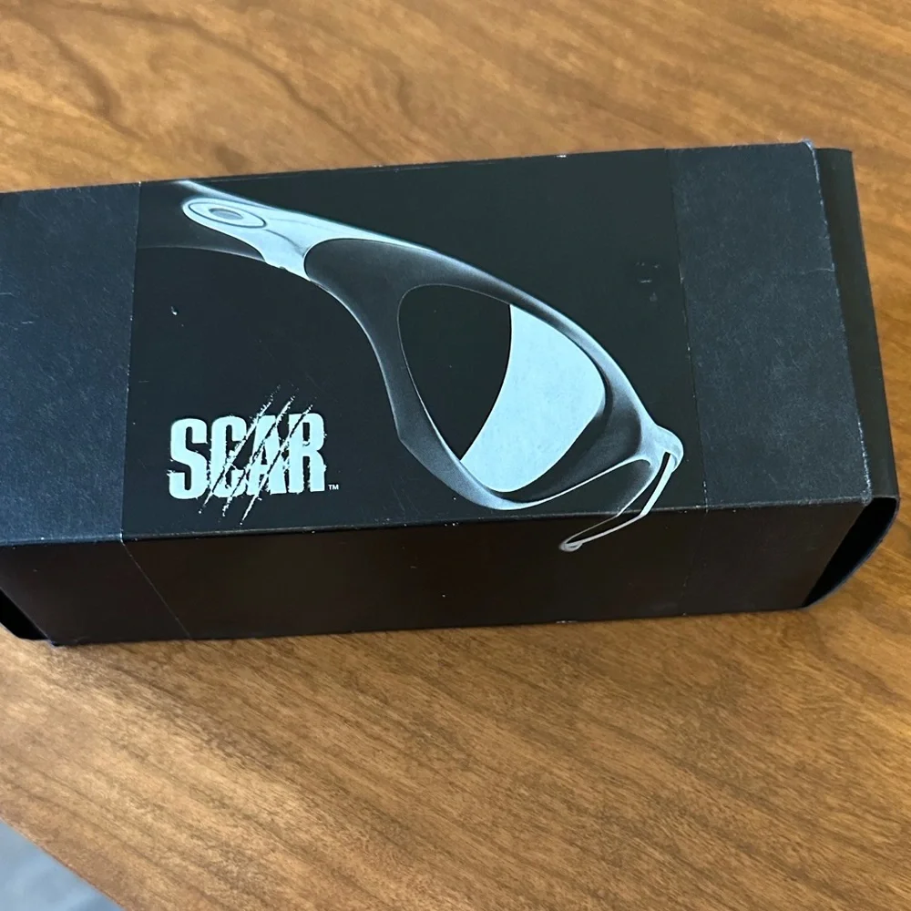 Oakley Scar Midnight Blue Sunglasses with Fire Lenses NWT - Picture 9 of 12